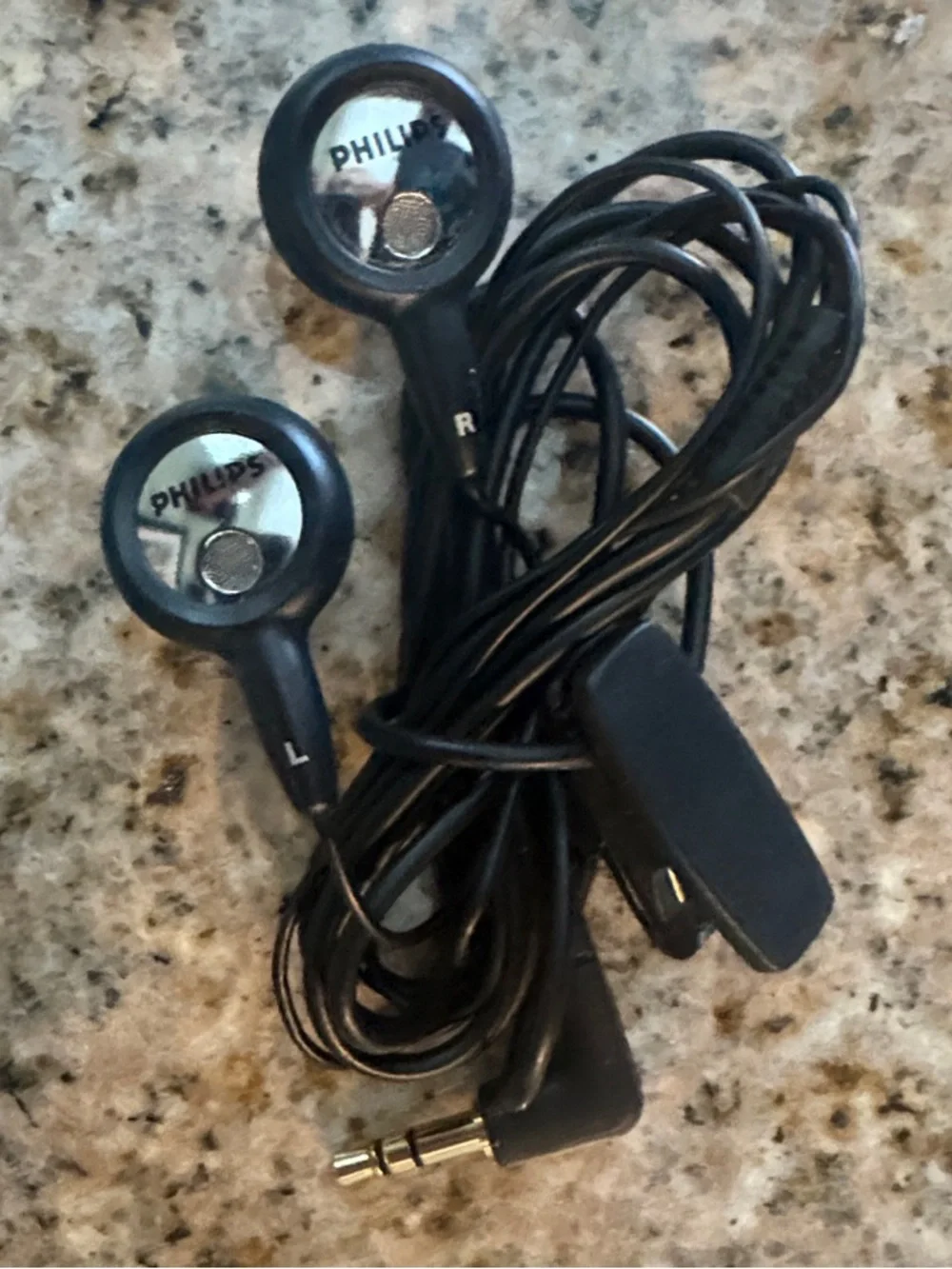 Philips Black Earbuds with Carrying Case - Portable In-Ear Headphones